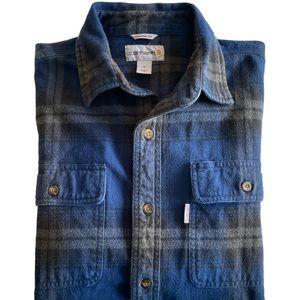 Carhartt Blue Plaid Flannel Shirt
